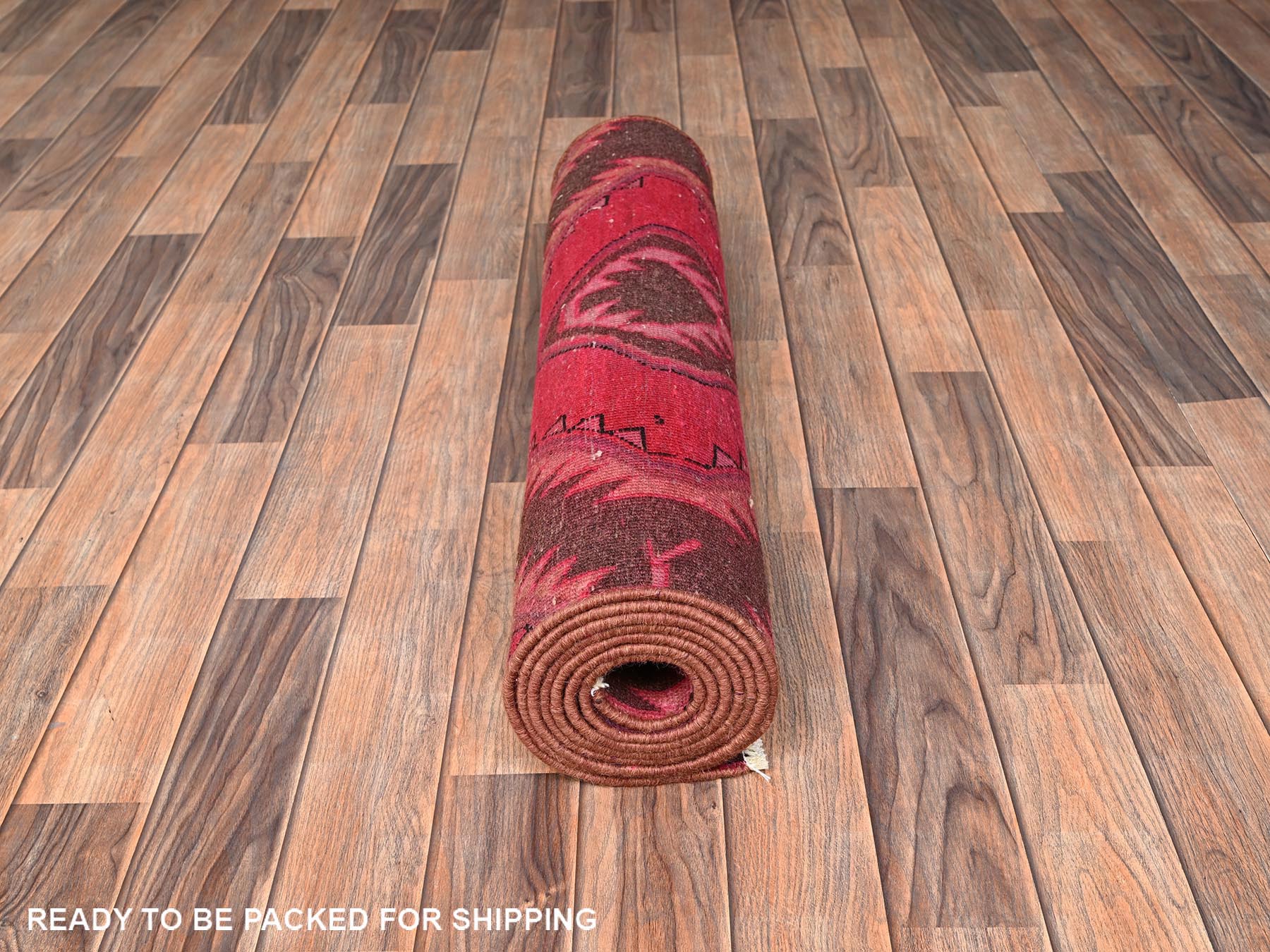 Kerman Vintage hand-knotted wool runner in Overdyed, 2'11" x 9' — SKU O01696 (view 5)