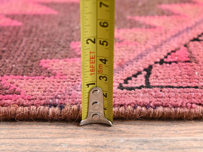 Kerman Vintage hand-knotted wool runner in Overdyed, 2'11" x 9' — SKU O01696 (view 6)