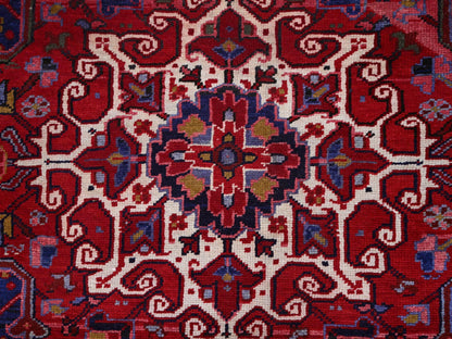 Red 9'8" x 12'7" Traditional Hand knotted Wool Rug - Sku: O0170
