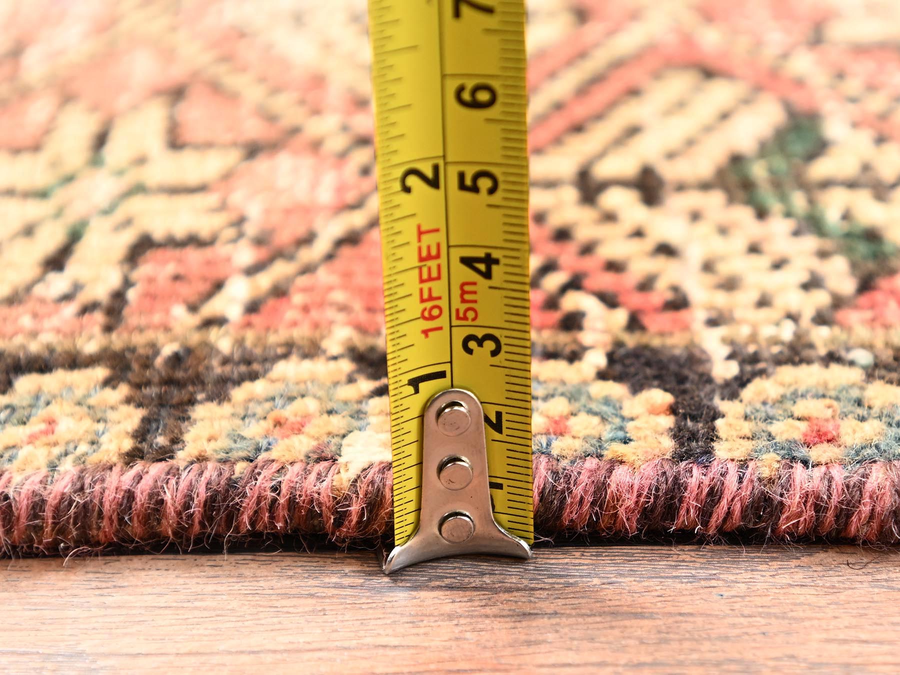 Vintage hand-knotted wool rug in Red & Brown, 2'9" x 4'6" — SKU O01711 (view 6)