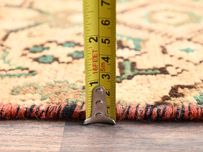 Brown 2'5" x 7'6" Vintage Hand knotted Wool Rug - Sku: O01714