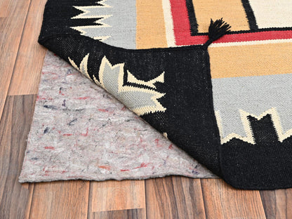 Brown 10'2" x 13'9" Tribal & Geometric Hand woven Wool Rug - Sku: O01738