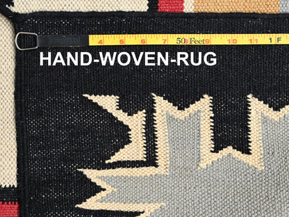 Brown 10'2" x 13'9" Tribal & Geometric Hand woven Wool Rug - Sku: O01738