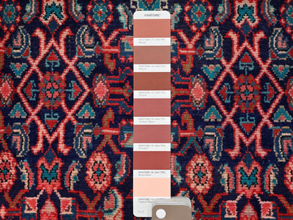 Blue 2'10" x 8'6" Vintage Hand knotted Wool Rug - Sku: O01763