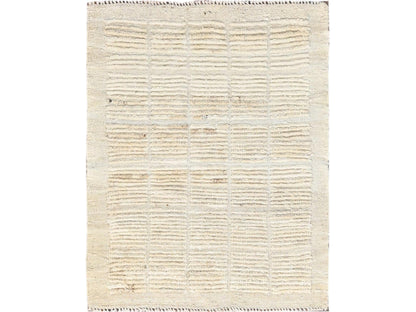 Tribal & Geometric hand-knotted wool rug in Ivory, 2'3" x 2'9" — SKU O01781
