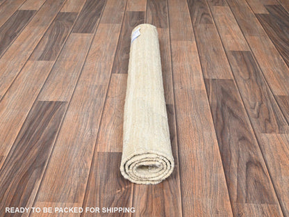 Tribal & Geometric hand-knotted wool rug in Ivory, 2'3" x 2'9" — SKU O01781 (view 5)