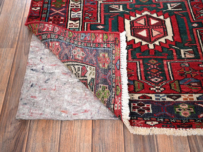 Vintage hand-knotted wool runner in Red, 3' x 12'9" — SKU O01783 (view 3)