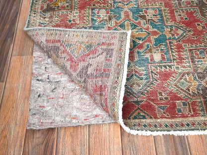 Red 2'7" x 5'10" Vintage Hand knotted Wool Rug - Sku: O01788