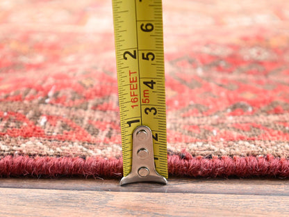Baluch Vintage hand-knotted wool runner in Red, 3' x 5'11" — SKU O01806 (view 6)