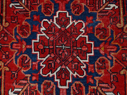 Red 9'11" x 12'8" Traditional Hand knotted Wool Rug - Sku: O0180