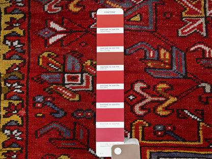 Red 10'2" x 13'8" Traditional Hand knotted Wool Rug - Sku: O0181