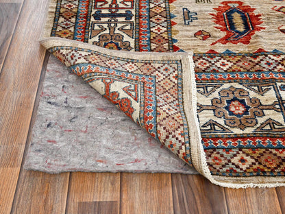 Beige 8'3" x 9'9" Kazak Hand knotted Wool Rug - Sku: O01822