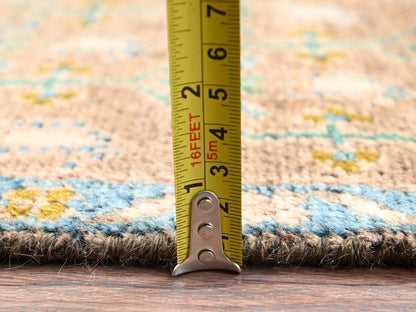 Brown 2'9" x 9'5" Vintage Hand knotted Wool Rug - Sku: O01842