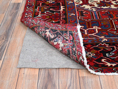 Red 8'9" x 10'10" Traditional Hand knotted Wool Rug - Sku: O0184