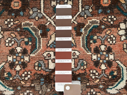 Brown 2'7" x 8'2" Vintage Hand knotted Wool Rug - Sku: O01851