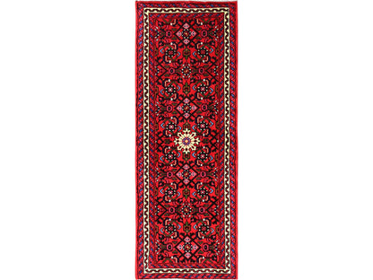 Red 2'3" x 6'2" Persian Hand knotted Wool Rug - Sku: O01878