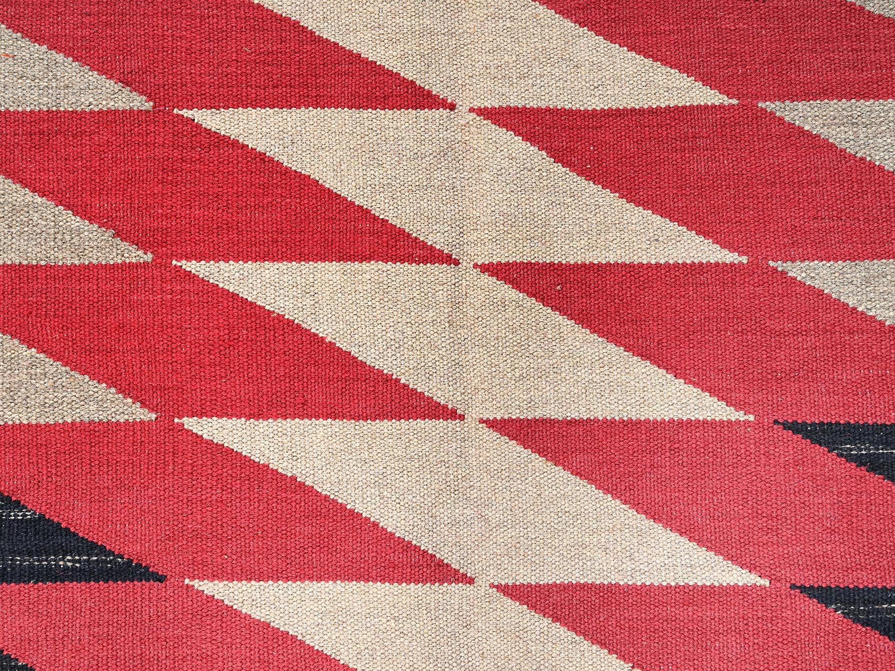 Tribal & Geometric hand-knotted wool rug in Ivory, 7'11" x 9'11" — SKU O01959 (view 2)