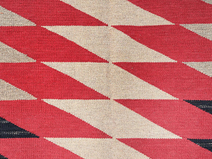 Tribal & Geometric hand-knotted wool rug in Ivory, 7'11" x 9'11" — SKU O01959 (view 2)