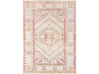 Oushak hand-knotted wool rug in Gray & Ivory, 4'10" x 6'8" — SKU O01982