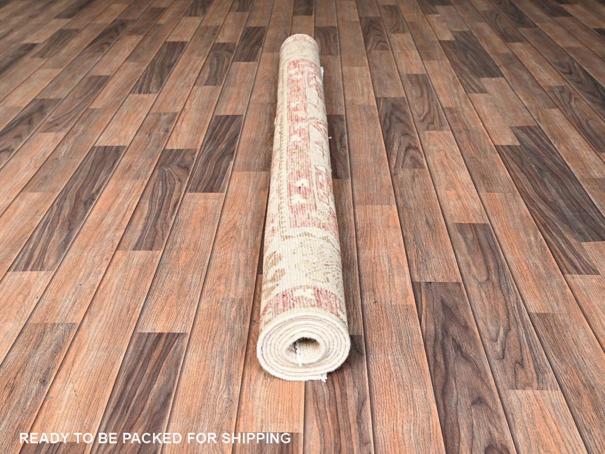 Oushak hand-knotted wool rug in Gray & Ivory, 4'10" x 6'8" — SKU O01982 (view 5)