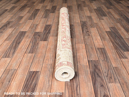 Oushak hand-knotted wool rug in Gray & Ivory, 4'10" x 6'8" — SKU O01982 (view 5)