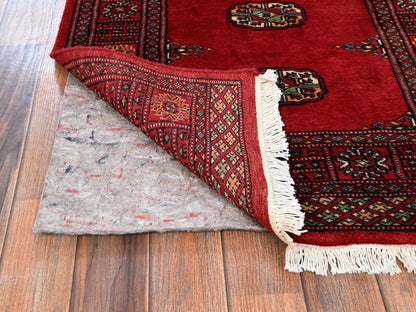 Red 2'8" x 8'0" Tribal & Geometric Hand knotted Wool Rug - Sku: O01989