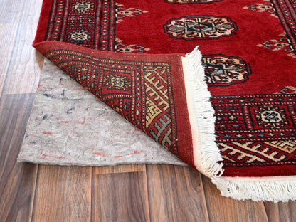 Tribal Tribal & Geometric hand-knotted wool runner in Red, 2'7" x 6'3" — SKU O01994 (view 3)