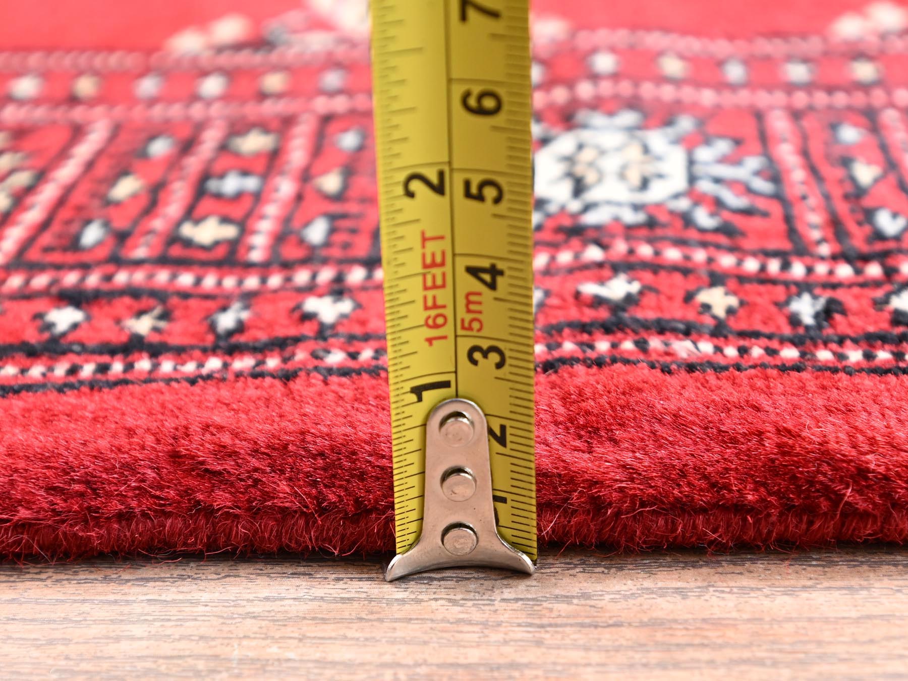Tribal Tribal & Geometric hand-knotted wool runner in Red, 2'7" x 6'3" — SKU O01994 (view 6)