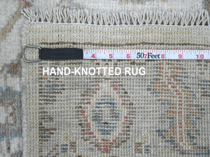 Oushak Oushak hand-knotted wool runner in Ivory, 3' x 15'9" — SKU O020027 (view 6)
