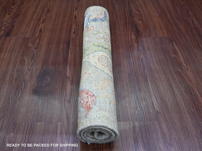 Peshawar Oushak hand-knotted wool rug in Gray, 2'1" x 3'1" — SKU O020036 (view 4)