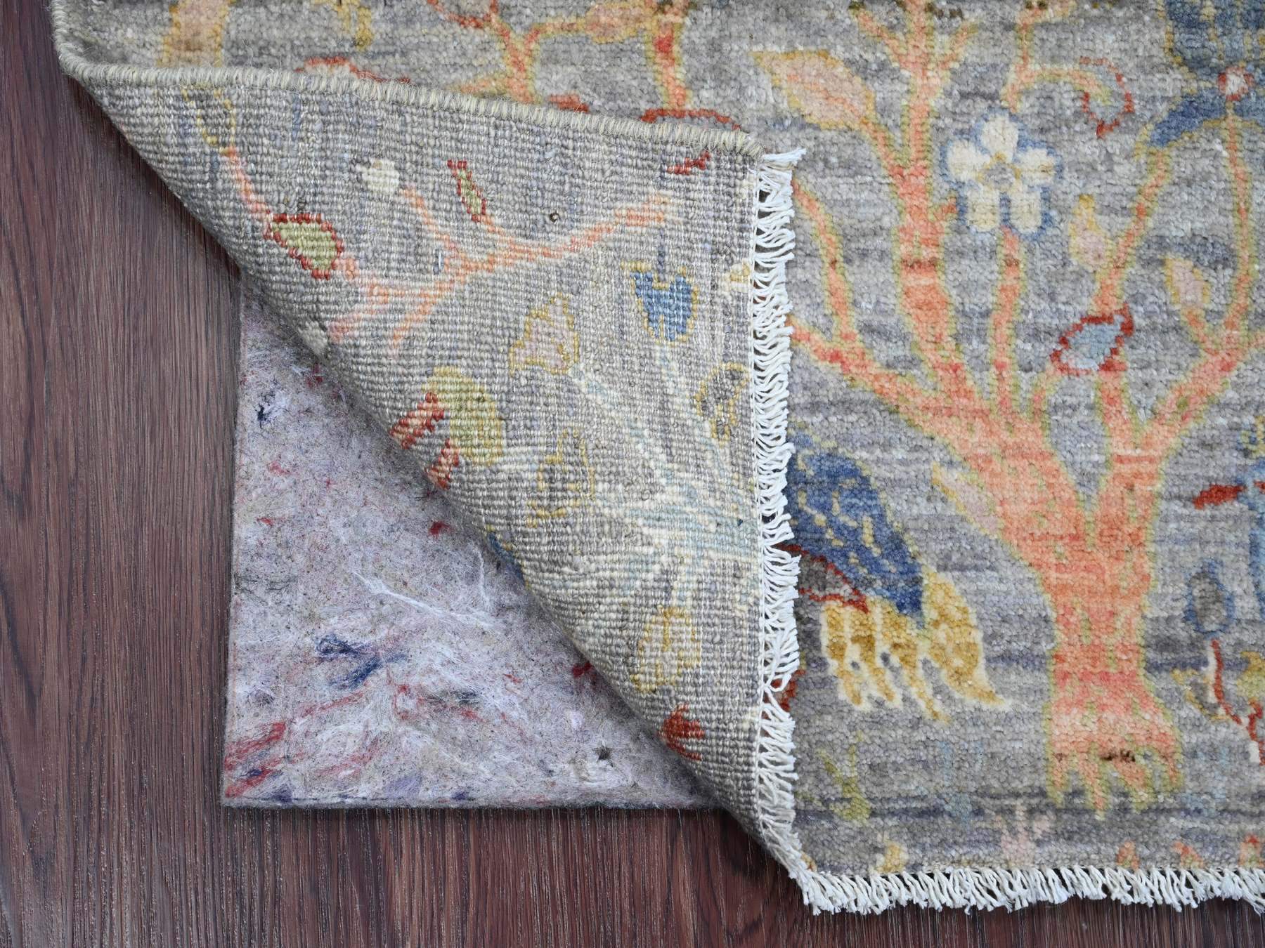 Peshawar Oushak hand-knotted wool rug in Gray, 2'1" x 3'1" — SKU O020042 (view 2)