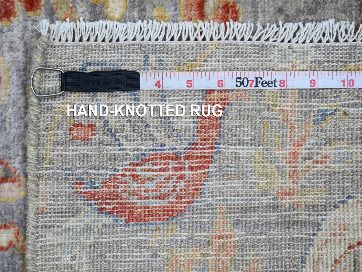 Peshawar Oushak hand-knotted wool rug in Gray, 2'1" x 3'1" — SKU O020042 (view 6)