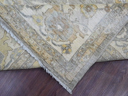 Heriz Heriz hand-knotted wool rug in Gray & Ivory, 8'10" x 11'8" — SKU O020083 (view 6)