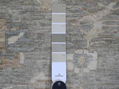 Heriz Heriz hand-knotted wool rug in Gray & Ivory, 8'10" x 11'8" — SKU O020083 (view 7)