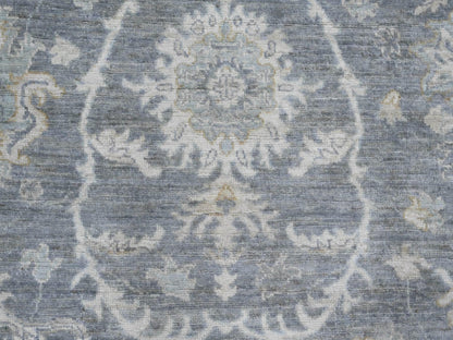 Mahal Oushak hand-knotted wool rug in Gray & Ivory, 8'2" x 9'8" — SKU O020086 (view 8)