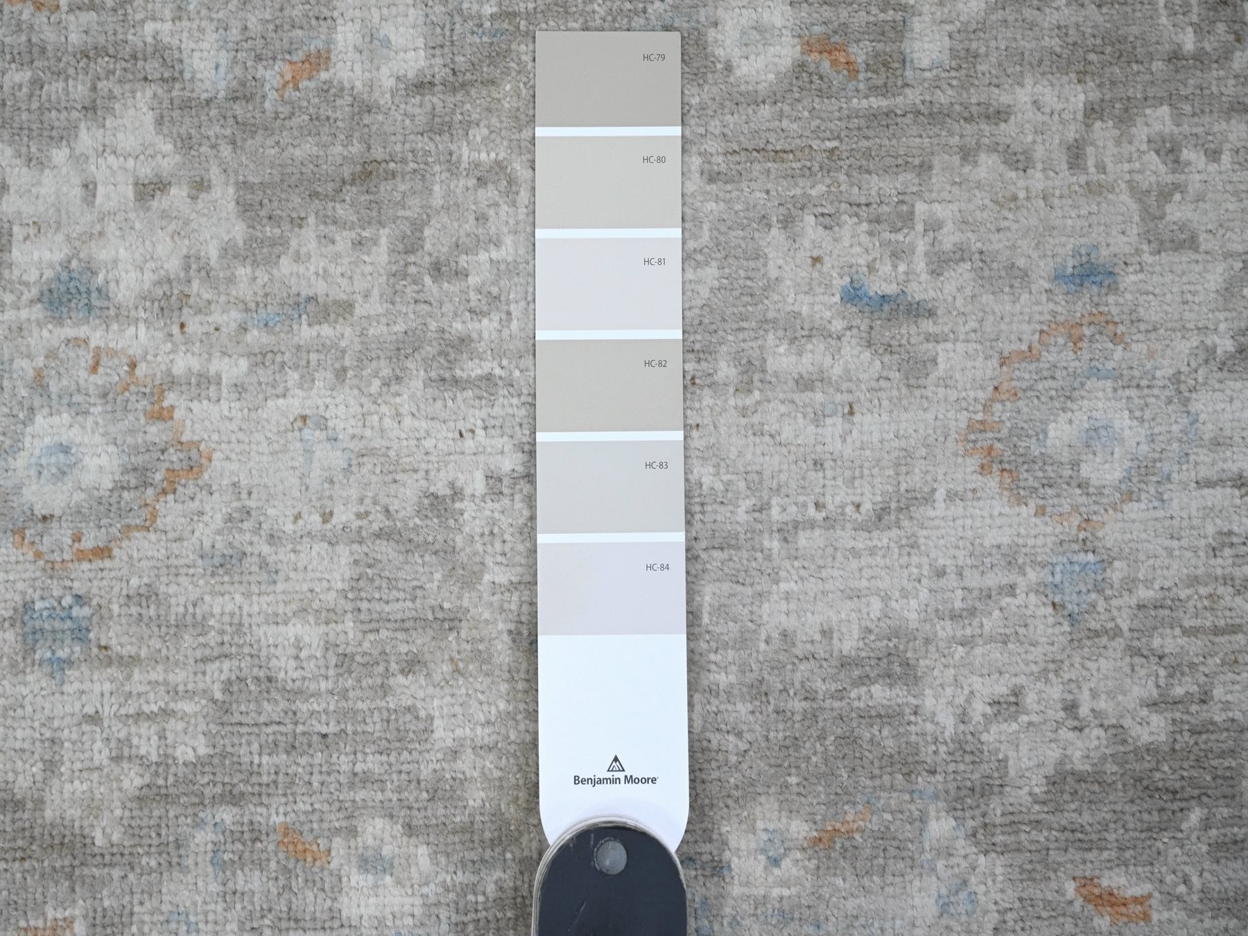 Peshawar Oushak hand-knotted wool rug in Gray, 8'1" x 9'10" — SKU O020087 (view 7)