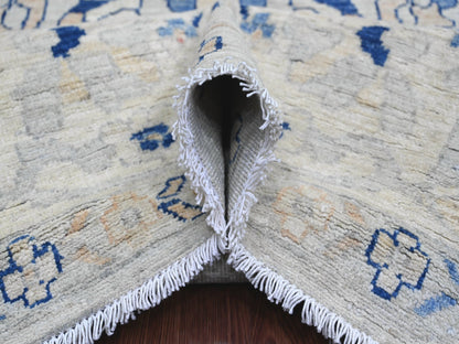 Mahal Oushak hand-knotted wool rug in Gray, 9' x 11'7" — SKU O020089 (view 5)