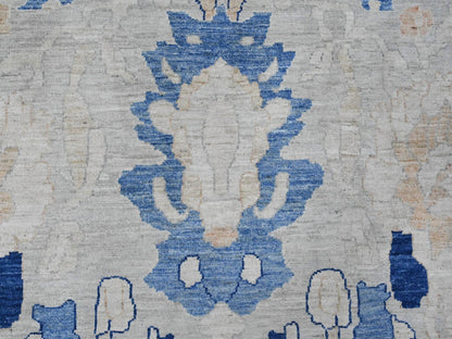Mahal Oushak hand-knotted wool rug in Gray, 9' x 11'7" — SKU O020089 (view 8)