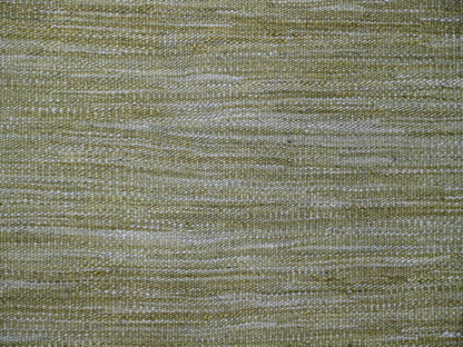 Green 8'8" x 12'0" Flatweave / Kilim Hand woven Wool Rug - Sku: O020097