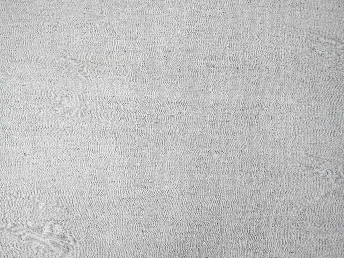 Kilim Flat-Weave hand-knotted wool rug in Ivory, 9' x 12' — SKU O020099 (view 8)