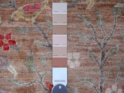 Brown 2'7" x 15'0" Oushak / Peshawar Hand knotted Wool Rug - Sku: O020106