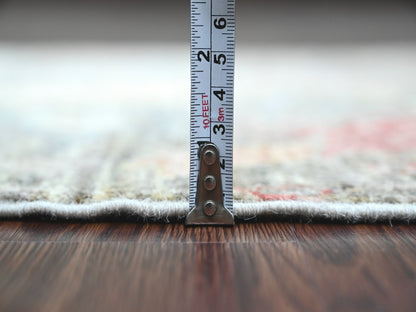 Peshawar Oushak hand-knotted wool runner in Gray, 2'6" x 6'2" — SKU O020108 (view 5)