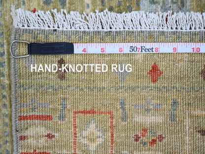 Green 2'9" x 5'10" Tribal Hand knotted Wool Rug - Sku: O020119