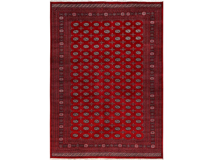 Tribal Tribal & Geometric hand-knotted wool rug in Red, 10'4" x 14'4" — SKU O02011