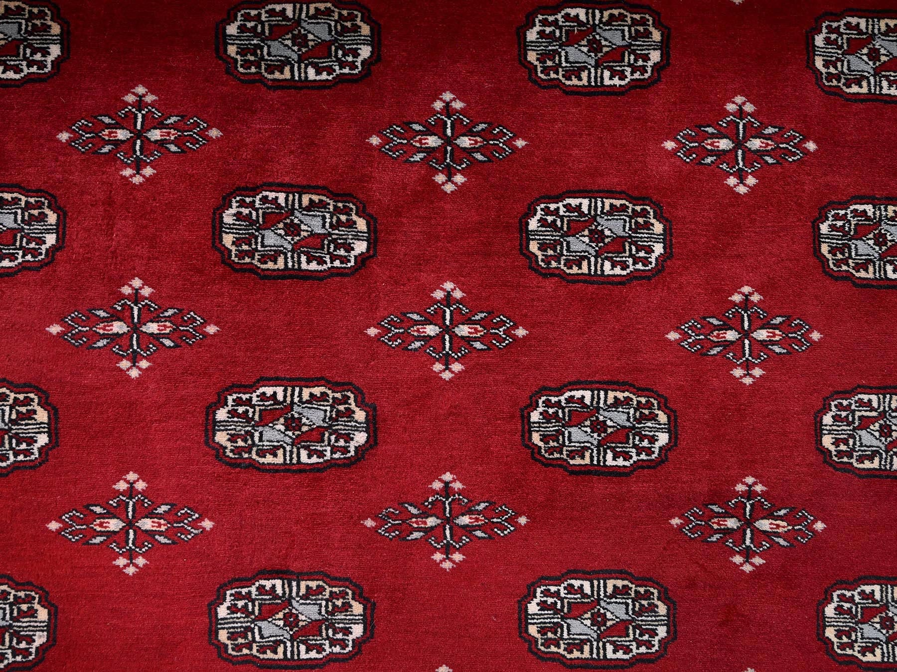 Tribal Tribal & Geometric hand-knotted wool rug in Red, 10'4" x 14'4" — SKU O02011 (view 9)
