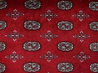 Tribal Tribal & Geometric hand-knotted wool rug in Red, 10'4" x 14'4" — SKU O02011 (view 9)