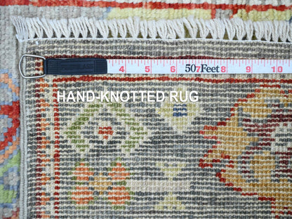 Oushak Oushak hand-knotted wool runner in Gray, 2'9" x 9'6" — SKU O020128 (view 6)