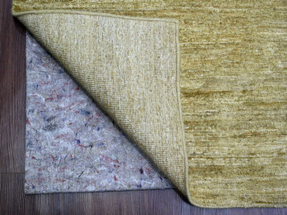 Brown 8'9" x 11'7" Modern and Contemporary Hand knotted Wool Rug - Sku: O020139