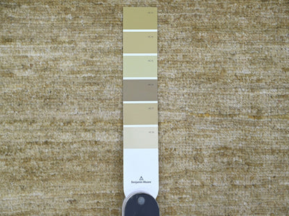 Brown 8'9" x 11'7" Modern and Contemporary Hand knotted Wool Rug - Sku: O020139