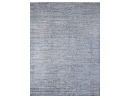 Modern / Contemporary hand-knotted wool rug in Gray, 8'6" x 11'5" — SKU O020141